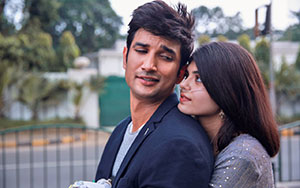 Sushant Singh Rajput and Sanjana Sanghi in Bollywood film `Dil Bechara`